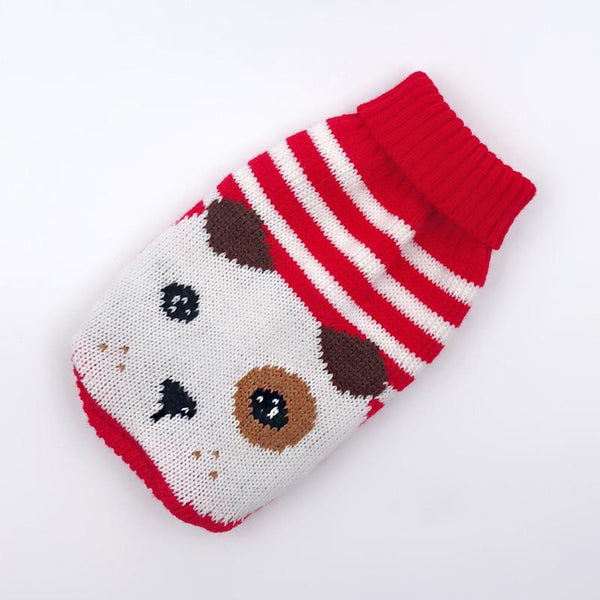 Winter Cartoon Clothes Warm Knitted Christmas Sweater Style For Small Dogs, Cats