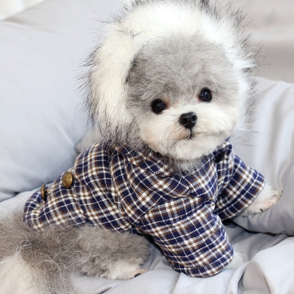 Classic Fur Coat Thick Warm Winter Jacket Clothes for Dogs