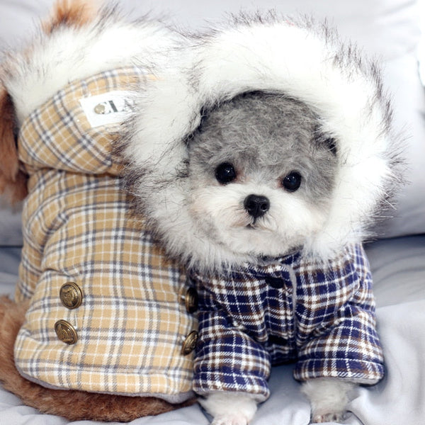 Classic Fur Coat Thick Warm Winter Jacket Clothes for Dogs