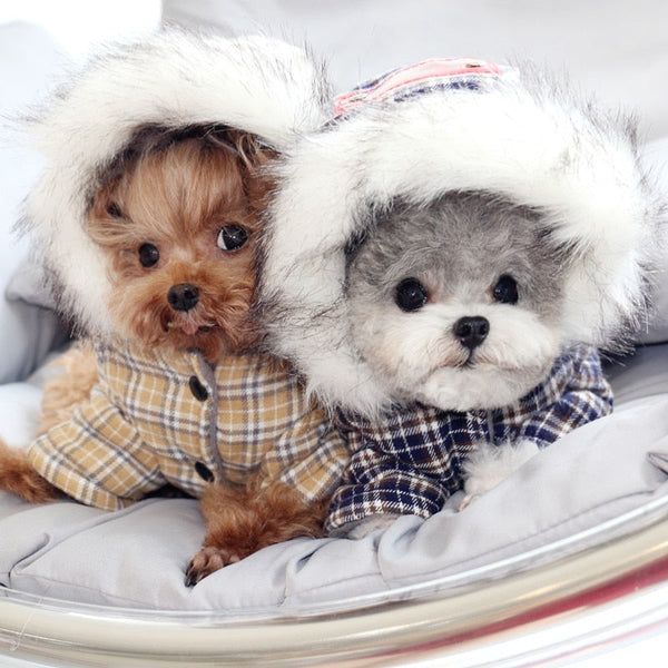 Classic Fur Coat Thick Warm Winter Jacket Clothes for Dogs