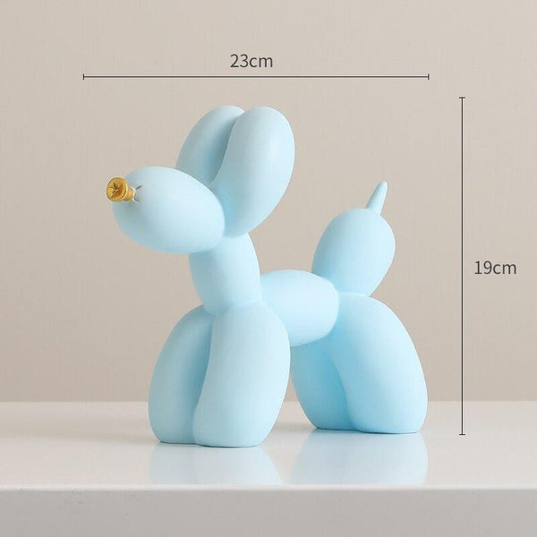 Balloon Poodle Figurine - Light Blue Color