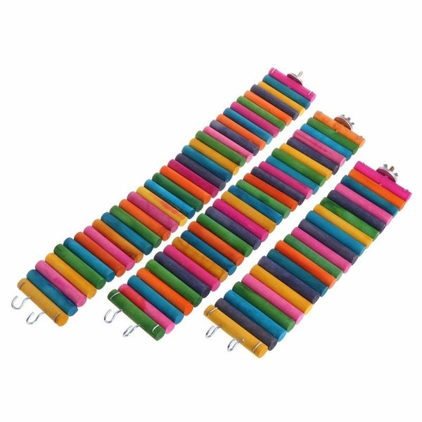 Colorful Brige Exercise Ladder for Birds Parrot Hamsters Climbing Toys