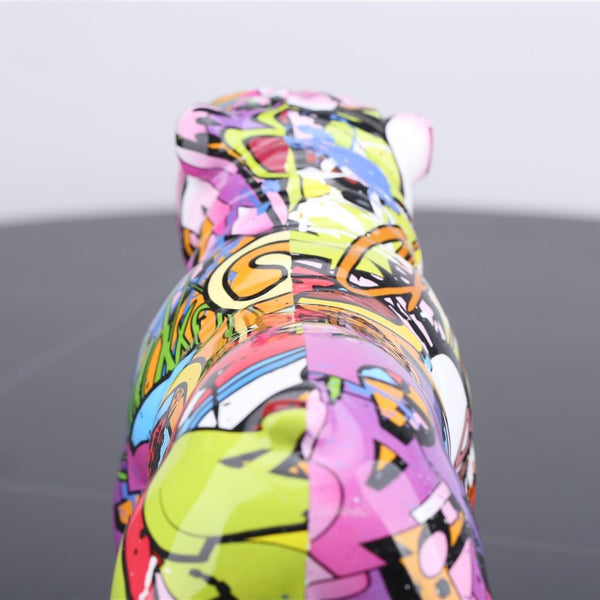 Colorful Bulldog Figurine