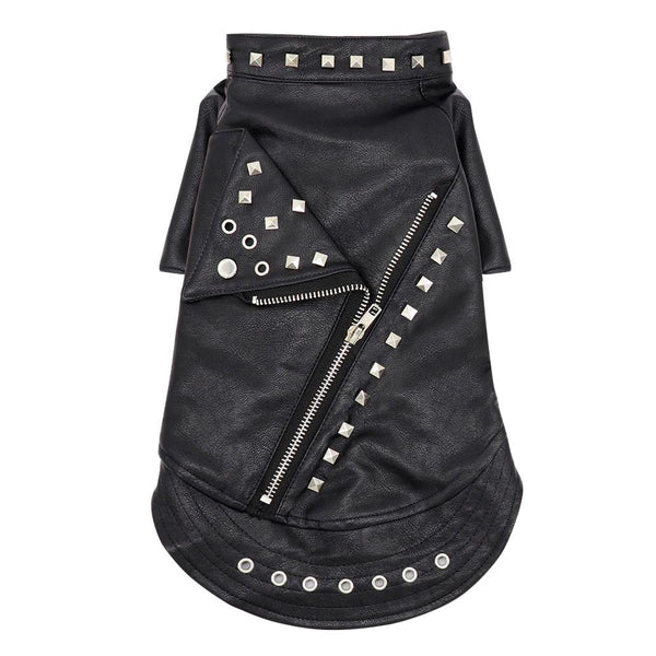 Cool Leather Jacket Pet Clothes for Cats, Small Dogs