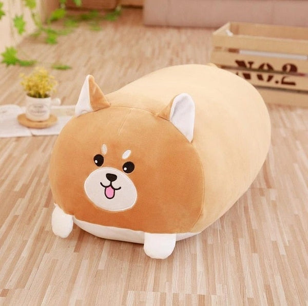 Cute Fat Dog & Cat Soft Plush Stuffed Animal Cartoon Pillow 30cm