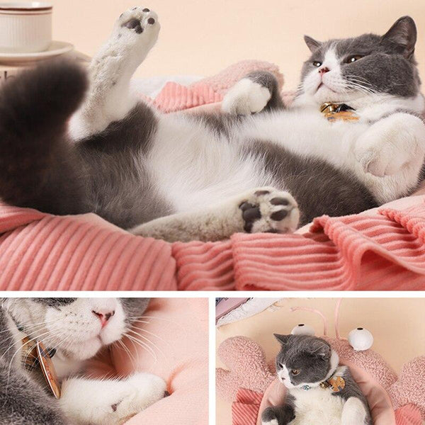 Cute Lobster Bed House Medium Size Pet Beds Soft Warm Cuddle Bed for Cats, Dogs