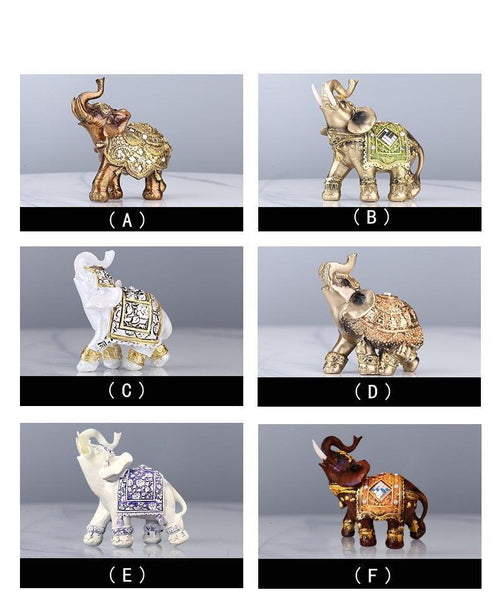 Feng Shui Resin Elephant Statue