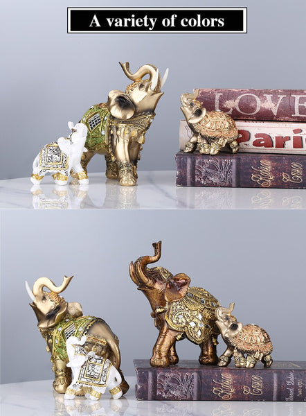Feng Shui Resin Elephant Statue