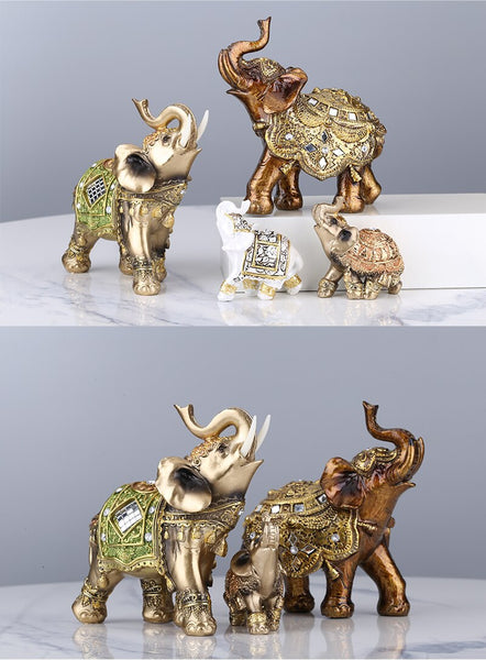Feng Shui Resin Elephant Statue
