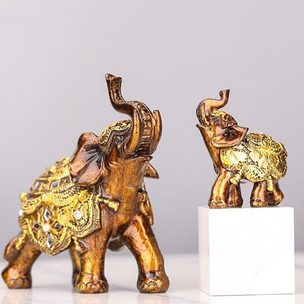 Feng Shui Resin Elephant Statue