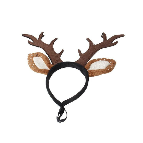 Pet Costume Antler Headbands Deer Cosplay for Cats, Dogs