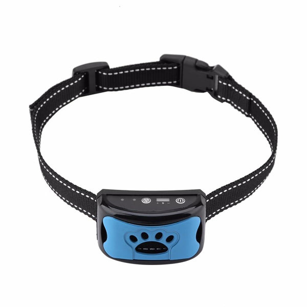 Dog Ultrasonic Anti Barking Training Collar Device USB Rechargeable