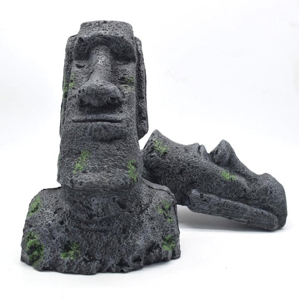 Easter Island Statue Resin Ornament Aquarium Landscape Decoration