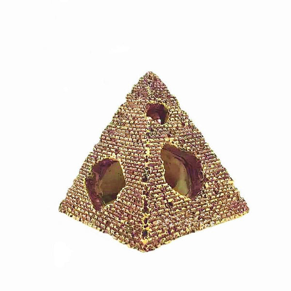 Resin Egyptian Pyramid Cave Ornament Fish Tank Aquarium Decoration