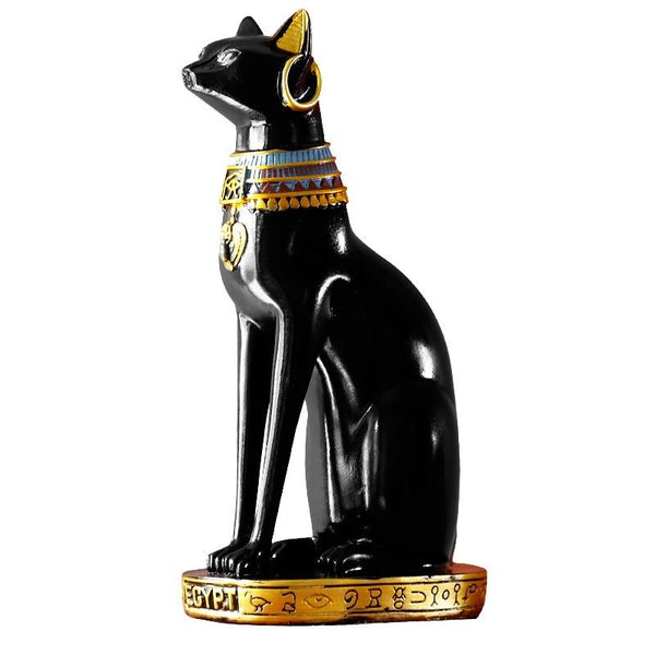 Egyptian Cat Figurine Animal Sculpture Home Office Decoration Statue