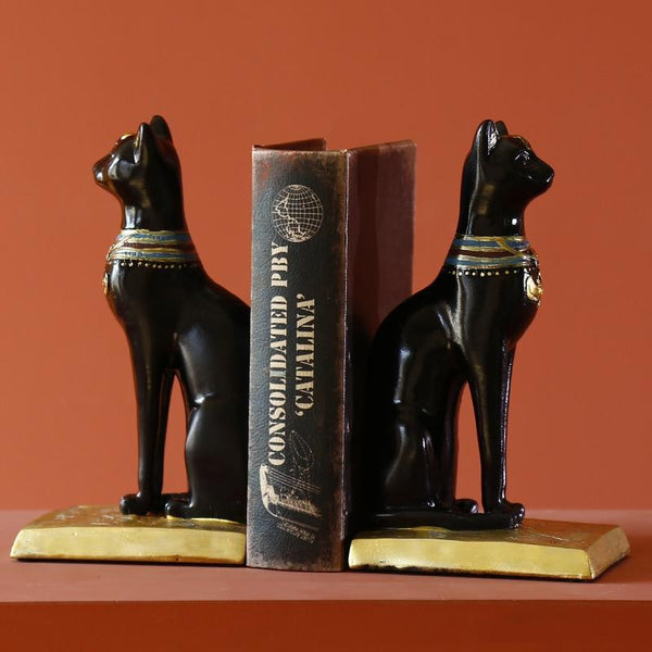 Egyptian Cat Figurine Animal Sculpture Home Office Decoration Statue