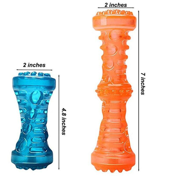 Rubber Bone Toy, Chewing Teeth Cleaning Bite Resistant Toys for Dogs - Dimensions