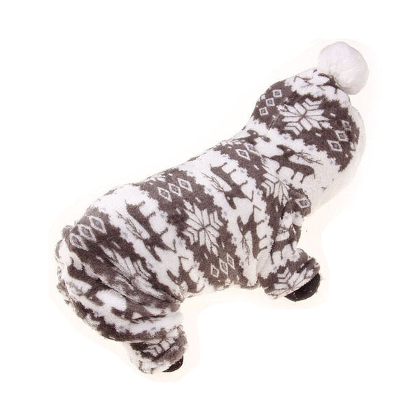 Colorful Soft & Warm Flannel Dog Jumpsuit Pajamas Clothing for Dogs