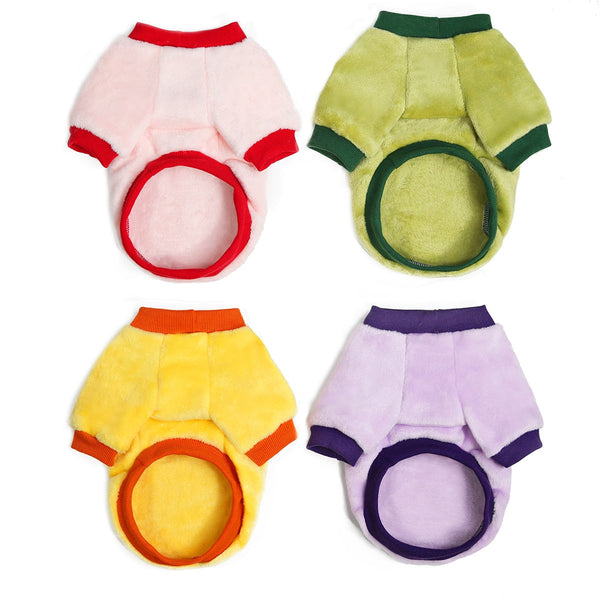 Warm Fleece Pet Clothes Cute Fruit & Vegetables Design Printed Shirts