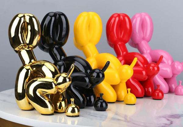 Funny Pooping Balloon Poodle Figurine