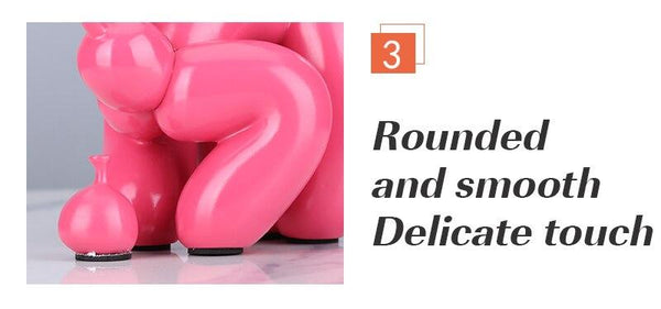 Funny Pooping Balloon Poodle Figurine