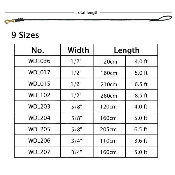 Genuine Leather Dog Leash Braided Pet Walking Training Leads Brown Black Colors For Medium Large Pets