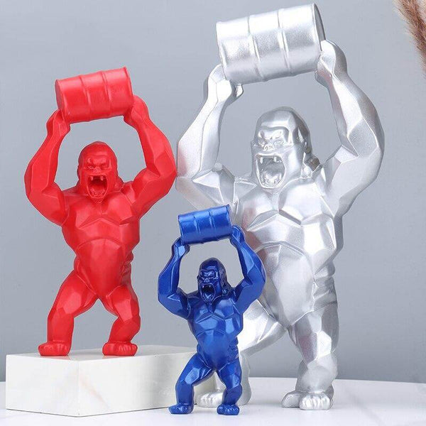 Barrel Gorilla Figurine