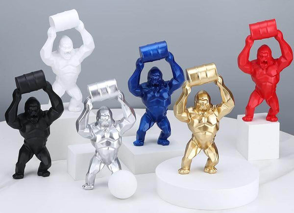 Barrel Gorilla Figurine