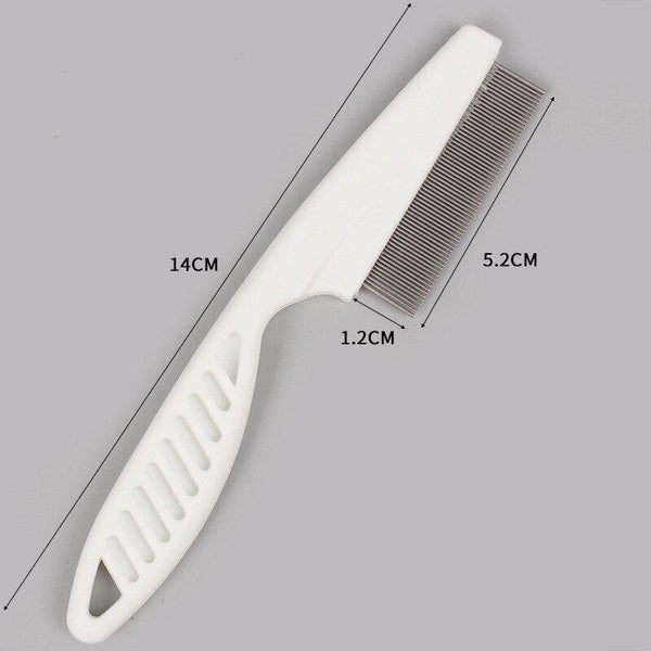 Pet Hair Grooming Stainless Steel Fine Tooth Comb Brush Tool - Size
