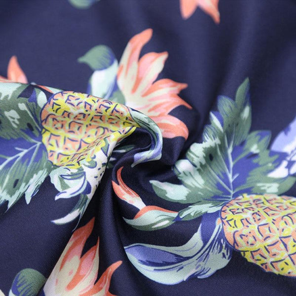 Summer Beach Floral Design Clothes Shirts for Cats and Small Dogs, Hawaii T-Shirt for Pets - Fabric