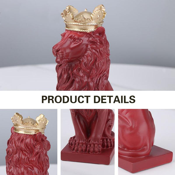 King Lion Resin Statue