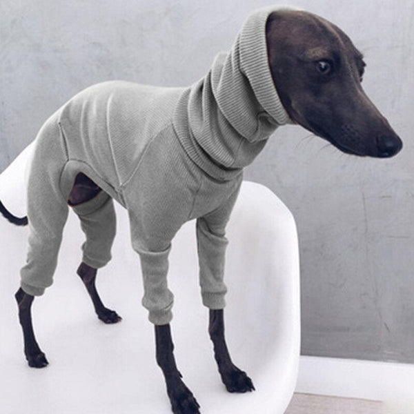 Knitted Greyhound Clothes Lightweight Jumpsuit for Medium Large Dogs