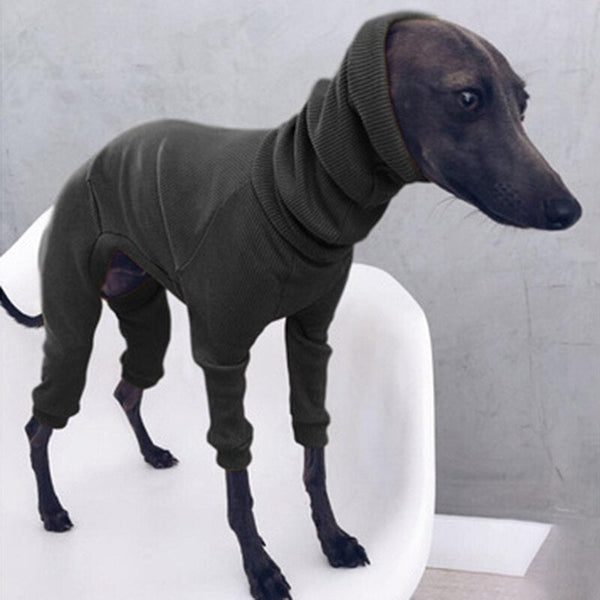 Knitted Greyhound Clothes Lightweight Jumpsuit for Medium Large Dogs
