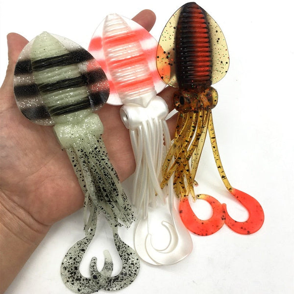 Luminous Squid Jig Fishing Lure Wobbler Bait 12-18cm