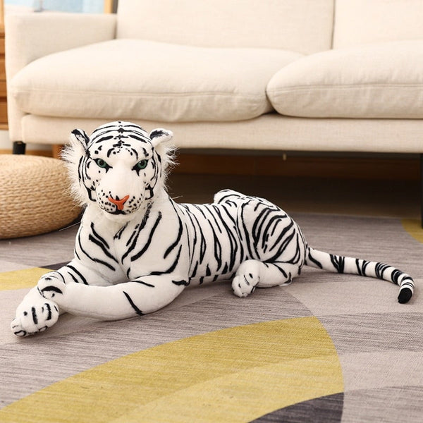 Lifelike Giant Plush Tiger Toy Stuffed Animal Big Cat Doll Cub-Adult Version