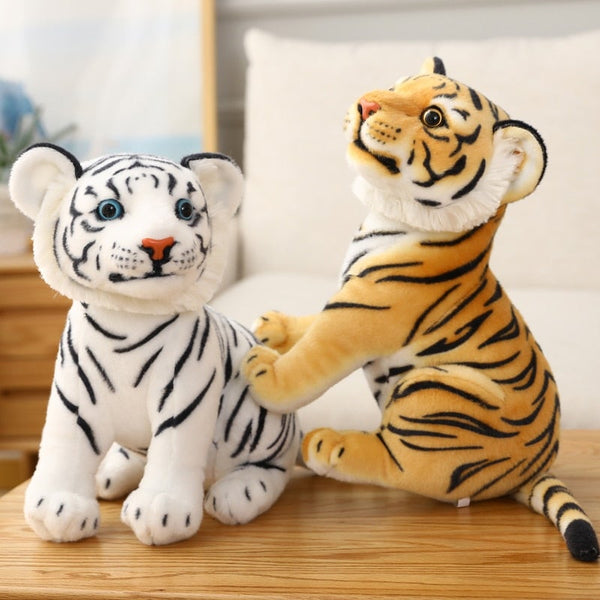 Lifelike Giant Plush Tiger Toy Stuffed Animal Big Cat Doll Cub-Adult Version