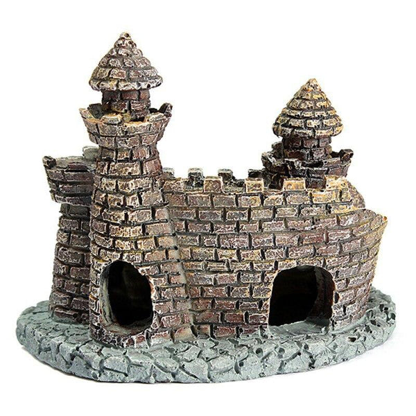 Resin Mini Castle Aquarium Landscape Ornament Fish Tank Decoration Statue