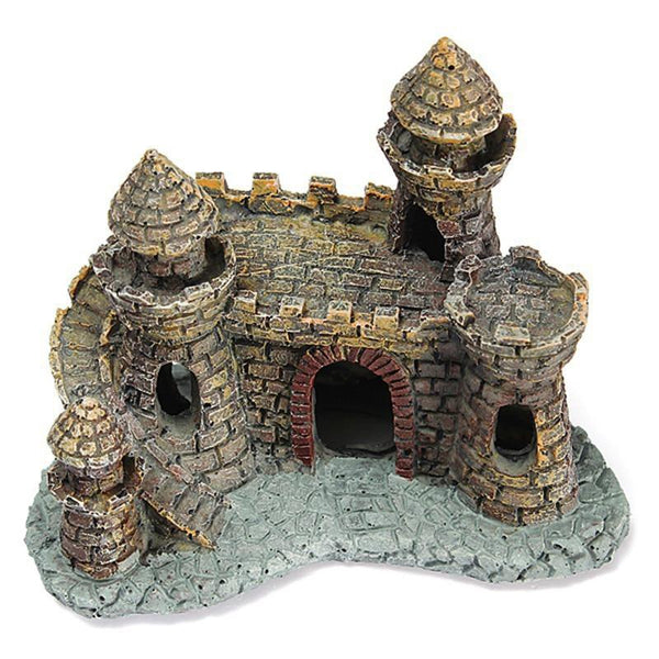 Resin Mini Castle Aquarium Landscape Ornament Fish Tank Decoration Statue