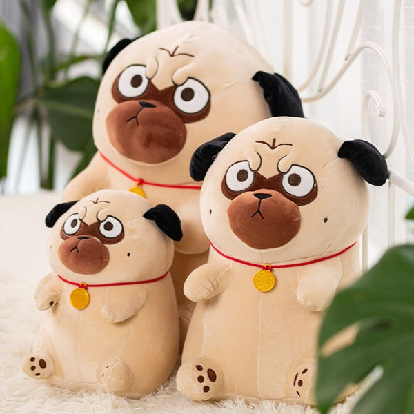 Cute Mops with a Funny Look Soft Plush Toy Stuffed Animal Puppy 30-50cm