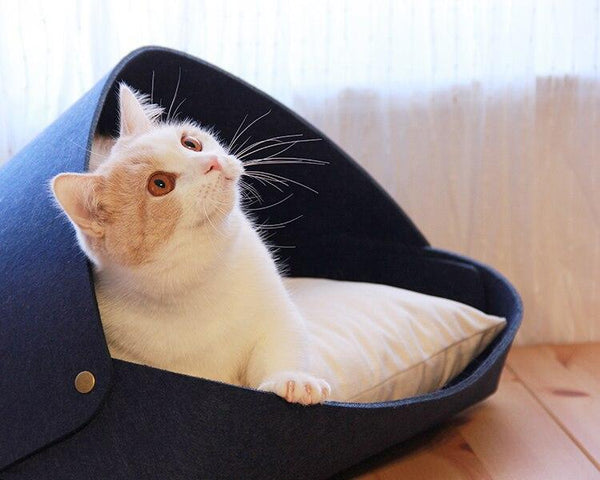 Felt Pet House Cat Bed Furniture Hideout