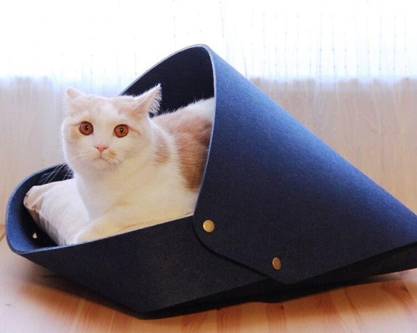Felt Pet House Cat Bed Furniture Hideout
