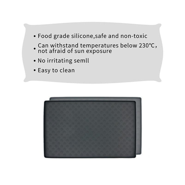 Pet Waterproof Paw Print Placemat Silicone Food Bowl Tray Mat For Dogs Cats