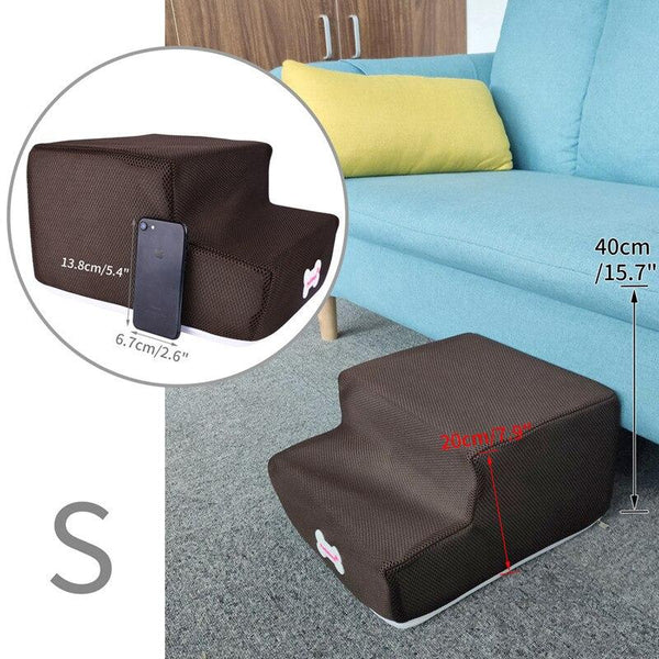 Pet Stairs 2/3 Steps Dog Cat House Sofa Bed Ladder Stairs - Small Size