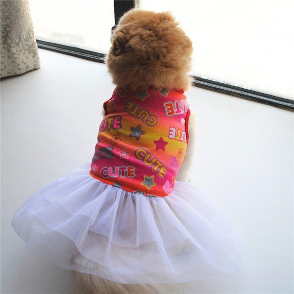Pet Wedding Dress Skirt Clothes for Small Dogs, Cats