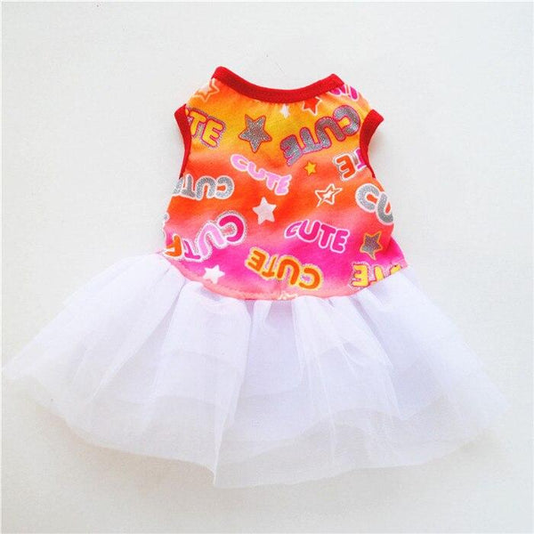 Pet Wedding Dress Skirt Clothes for Small Dogs, Cats