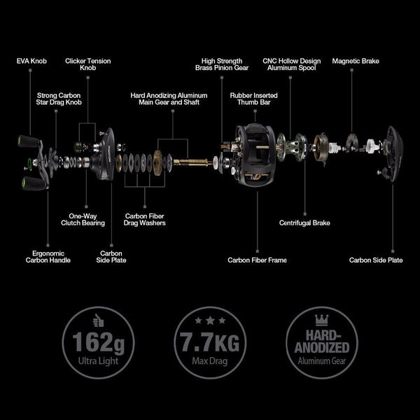 Phantom Carbon Fiber Fishing Reel