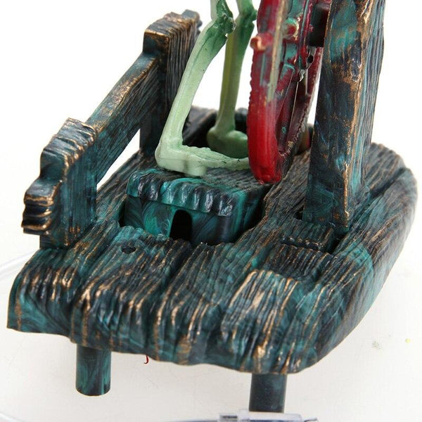 Pirate Captain Skeleton Resin Aquarium Landscape Decoration Statue