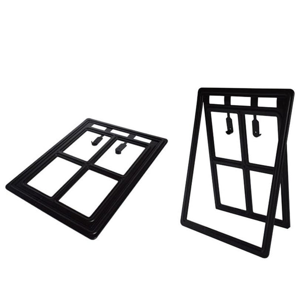 Lockable Plastic Dog Cat Door Flap Enter Exit Gate for Pets