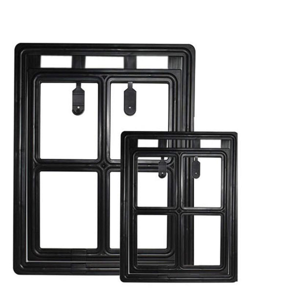 Lockable Plastic Dog Cat Door Flap Enter Exit Gate for Pets