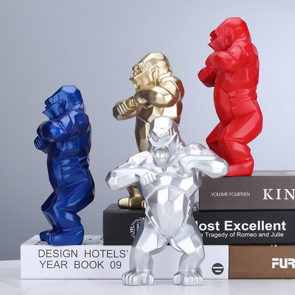 Pounding Gorilla Figurine
